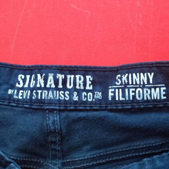 Signature by Levi Strauss jeans black skinny man's size 30x32 - Picture 6 of 9